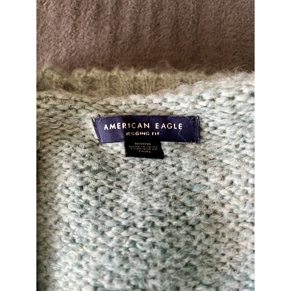 American Eagle Sweater Blue Womens Pullover Jegging Hoodie Size M NWOT - Picture 5 of 6